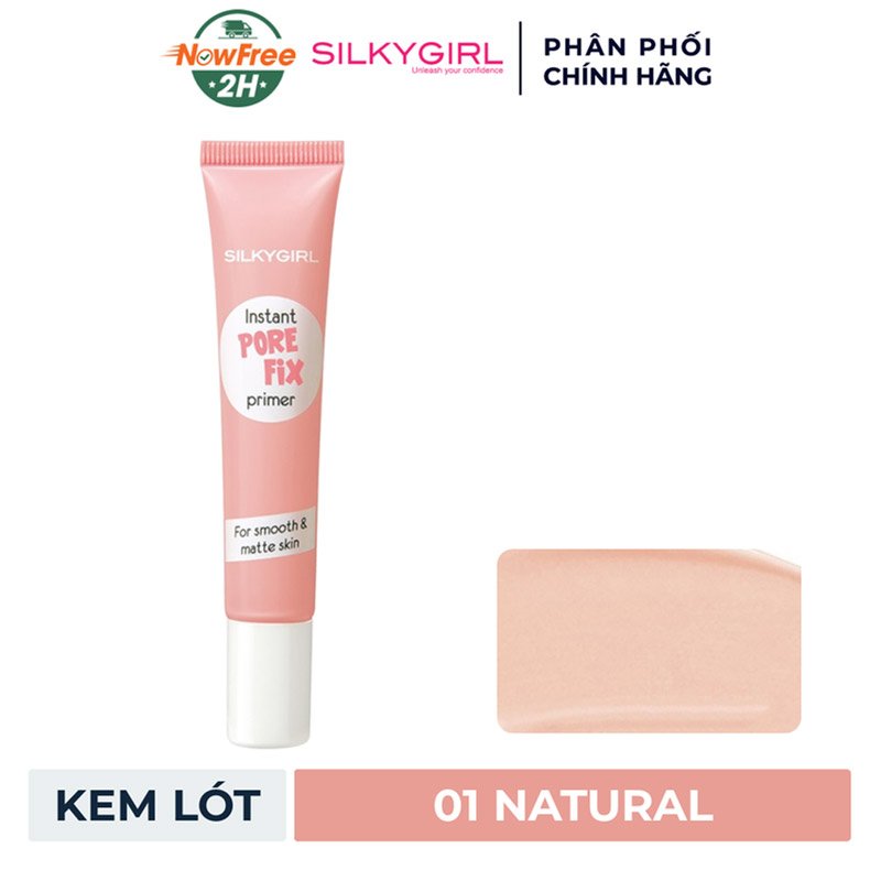 Kem Lót Che Lỗ Chân Lông SILKYGIRL Màu 01 Natural 15ml