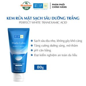 Kem Rửa Mặt Hada Labo Sạch Sâu, Dưỡng Sáng Da 80g