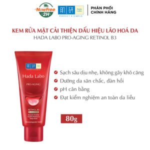 Kem Rửa Mặt Hada Labo Dưỡng Chuyên Biệt Ngừa Lão Hóa 80g
