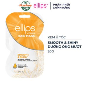 Kem Ủ Tóc Ellips Dưỡng Tóc Óng Mượt Smooth & Shiny 20g