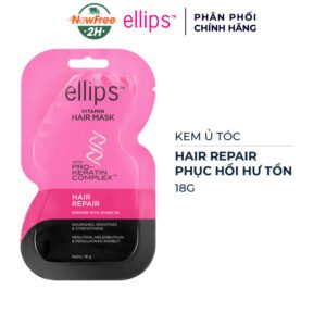 Kem Ủ Tóc Ellips Keratin Hỗ Trợ Phục Hồi Hư Tổn 18g