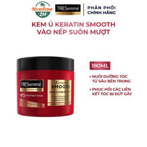 Kem Ủ Tóc TRESemmé Keratin Smooth Vào Nếp Suôn Mượt 180ml (Mới)