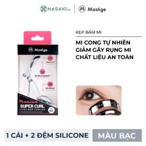 Kẹp Bấm Mi Mastige Siêu Cong Cao Cấp Không Gãy Mi Màu Bạc