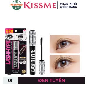 Mascara Kissme Chuốt Dài Và Rậm Làn Mi Màu 01 Đen Tuyền 8g