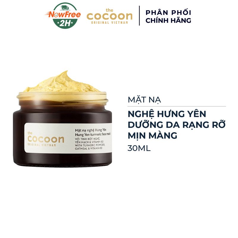 Mặt Nạ Nghệ Hưng Yên Cocoon Giúp Da Rạng Rỡ Mịn Màng 30ml