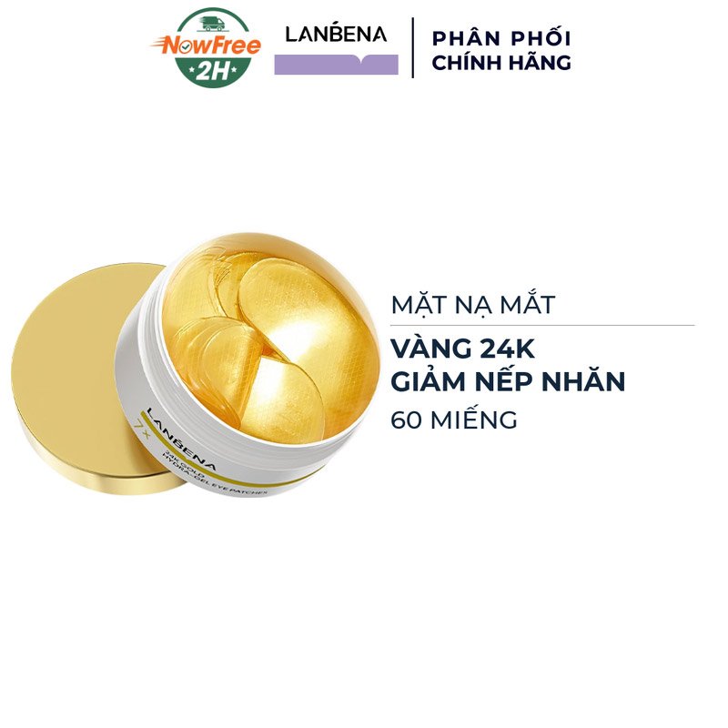 Mặt Nạ Mắt Lanbena Vàng 24K Giảm Nếp Nhăn 60 Miếng