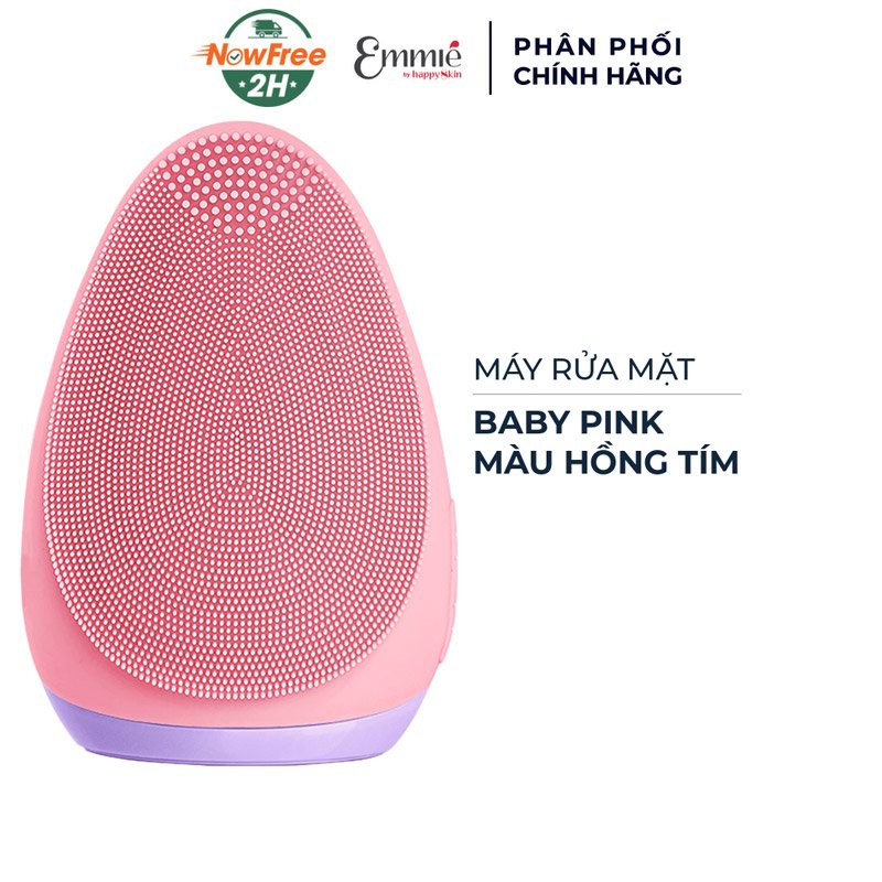 Máy Rửa Mặt Emmié Hỗ Trợ Sạch Sâu Màu Baby Pink