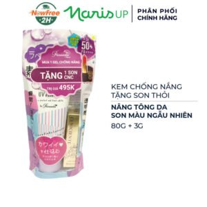 [Mua 1 Tặng 1] Naris Cosmetics Kem Chống Nắng Nâng Tone Da 80g Tặng Son Thỏi Màu Ngẫu Nhiên 3g