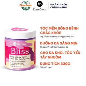Muối Tắm Gội Đa Năng BareSoul Bliss Cho Da Đầu & Cơ Thể 330g
