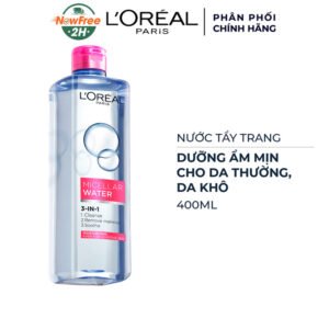 Nước Tẩy Trang L'Oreal Dưỡng Ẩm Cho Da Thường, Khô 400ml