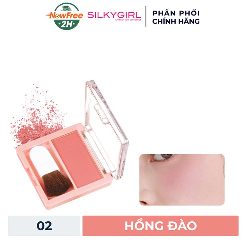 Phấn Má Hồng Silkygirl 02 Hồng Đào Ngọt Ngào