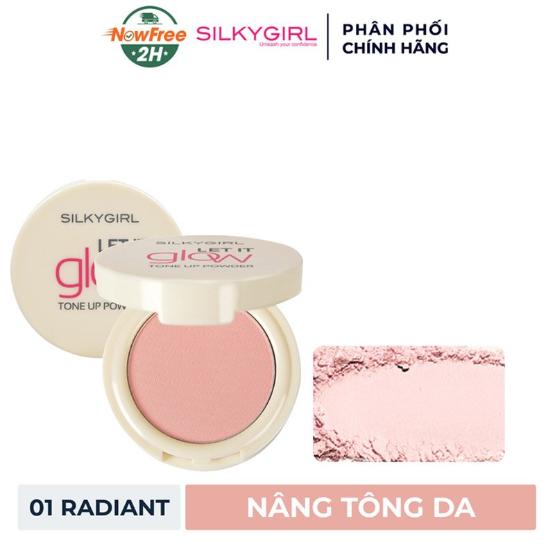 Phấn Phủ Silkygirl Nâng Tông Màu 01 Radiant 7g