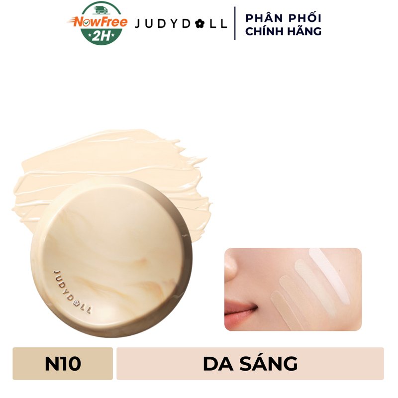 Phấn Nước Judydoll Trà Lâu Trôi - N10 Da Sáng 14g