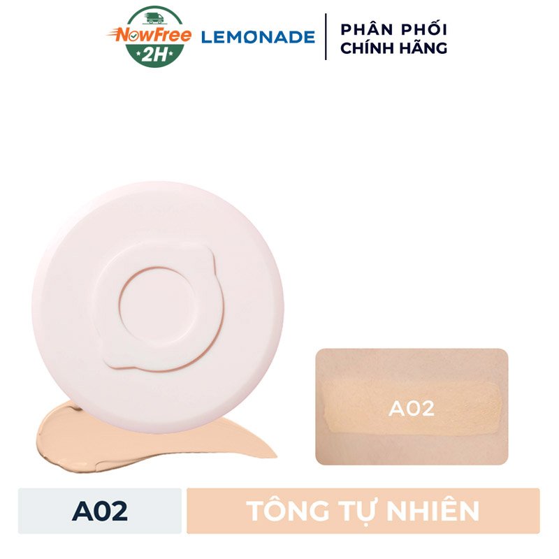 Phấn Nước Lemonade Kiềm Dầu A02 Tự Nhiên 15g (Vỏ Mới)