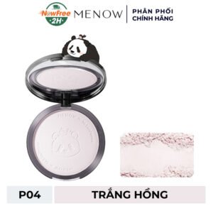 Phấn Phủ Menow Dạng Nén Menglan Panda - P04 Trắng Hồng 21g