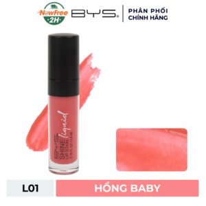 Son Bóng BYS Dưỡng Môi L01 Sugar Pink - Hồng Baby 5.6ml