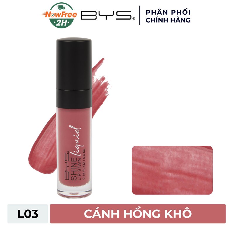 Son Bóng BYS Dưỡng Môi L03 Wild Rose - Cánh Hồng Khô 5.6ml