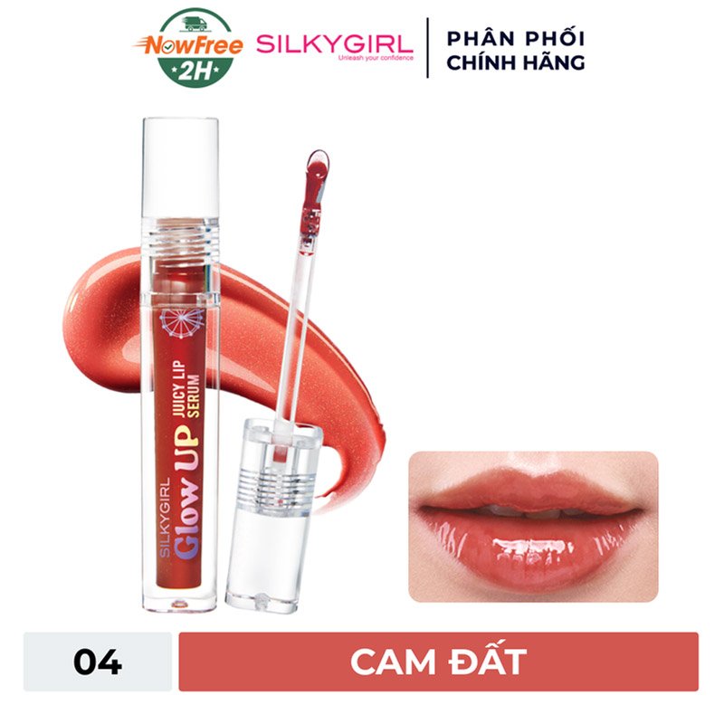 Son Bóng Có Màu Silkygirl Căng Mọng - 04 Cam Đất 2g