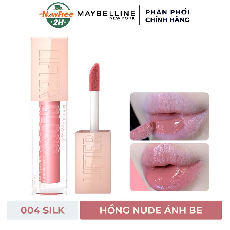 Son Bóng Maybelline 004 Silk - Hồng Nude Ánh Be 5.4ml