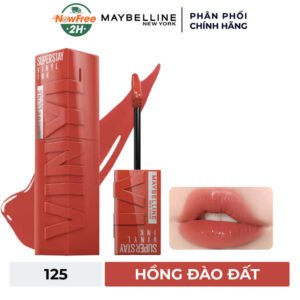 Son Bóng Maybelline 125 Keen - Hồng Đào Đất 4.2ml