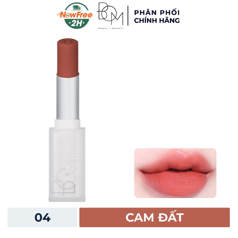 Son Mịn Lì B.O.M #04 Mellow Pumpkin - Cam Đất 3.3g
