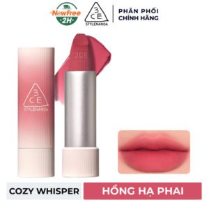 Son Thỏi 3CE Mềm Môi 05 Cozy Whisper - Hồng Hạ Phai 3.5g
