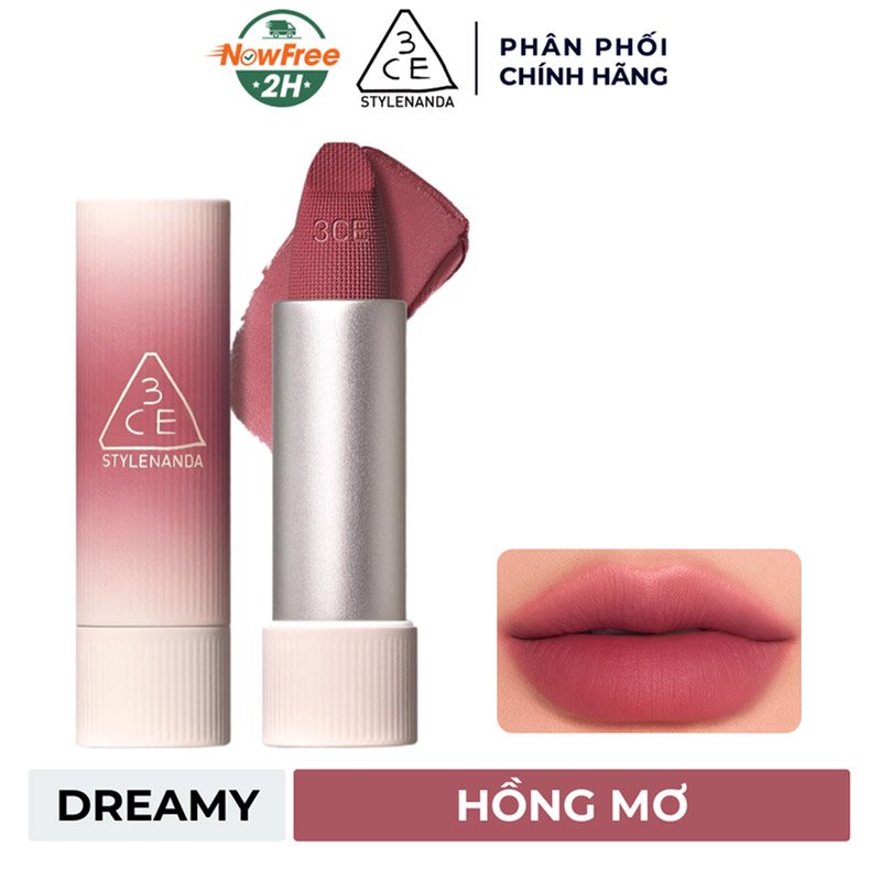 Son Thỏi 3CE Mềm Môi 10 Dreamy - Hồng Mơ 3.5g