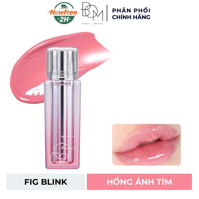 Son Tint Bóng B.O.M 01 Fig Blink - Hồng Ánh Tím 3g