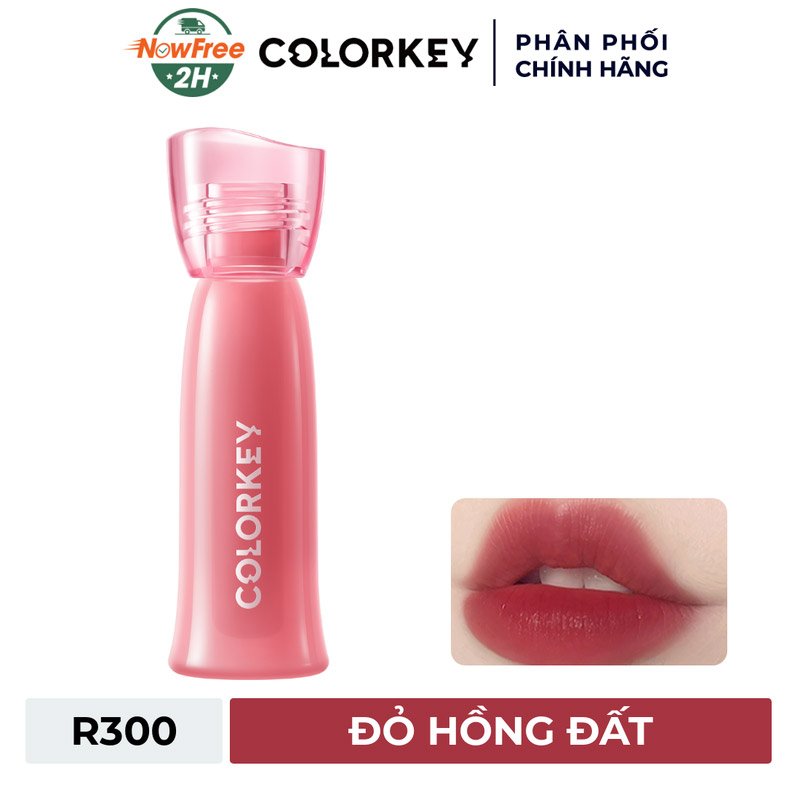 Son Tint Colorkey Watery R300 Đỏ Hồng Đất 2.5g