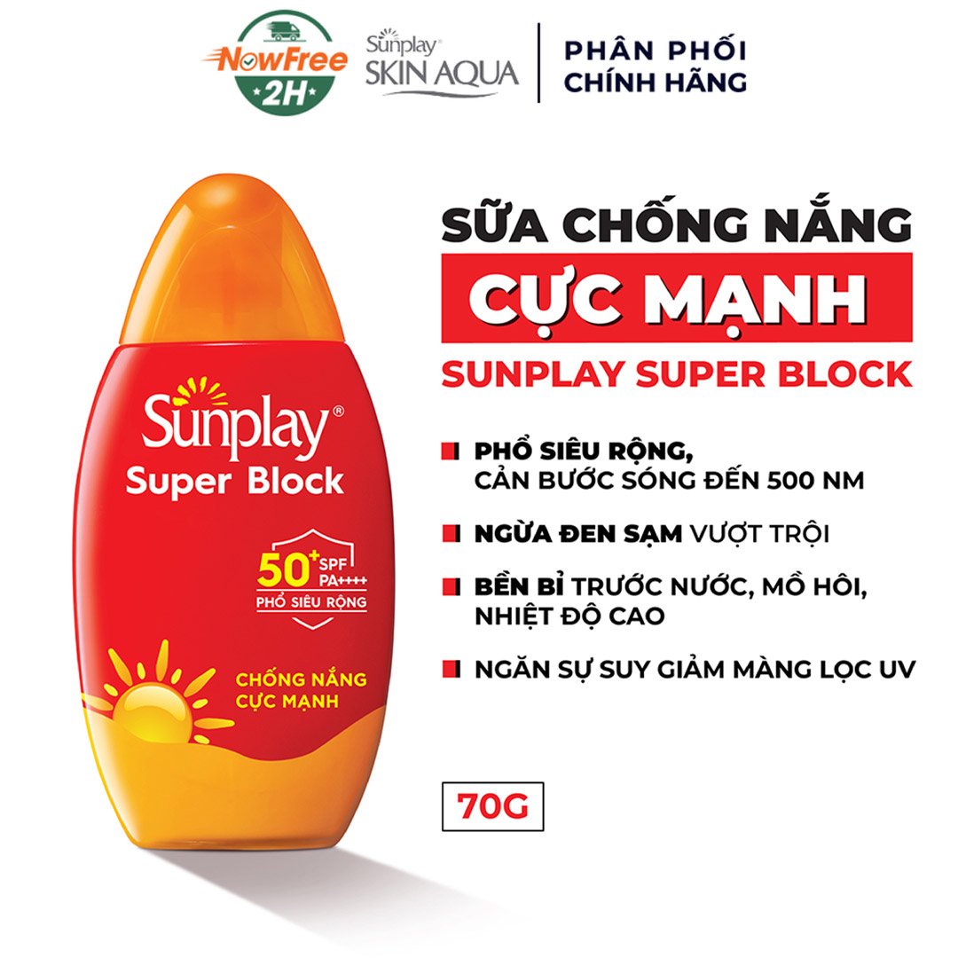 Sữa Chống Nắng Sunplay Bảo Vệ Vượt Trội SPF50+ PA++++ 70g