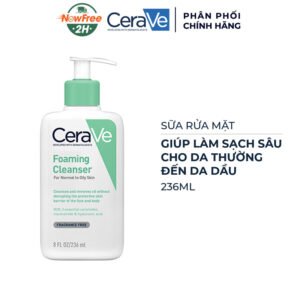 Sữa Rửa Mặt CeraVe Sạch Sâu Cho Da Thường Đến Da Dầu 236ml