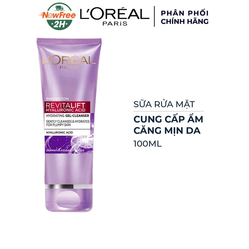 Sữa Rửa Mặt L'Oreal Cấp Ẩm Và Căng Mịn Da 100ml
