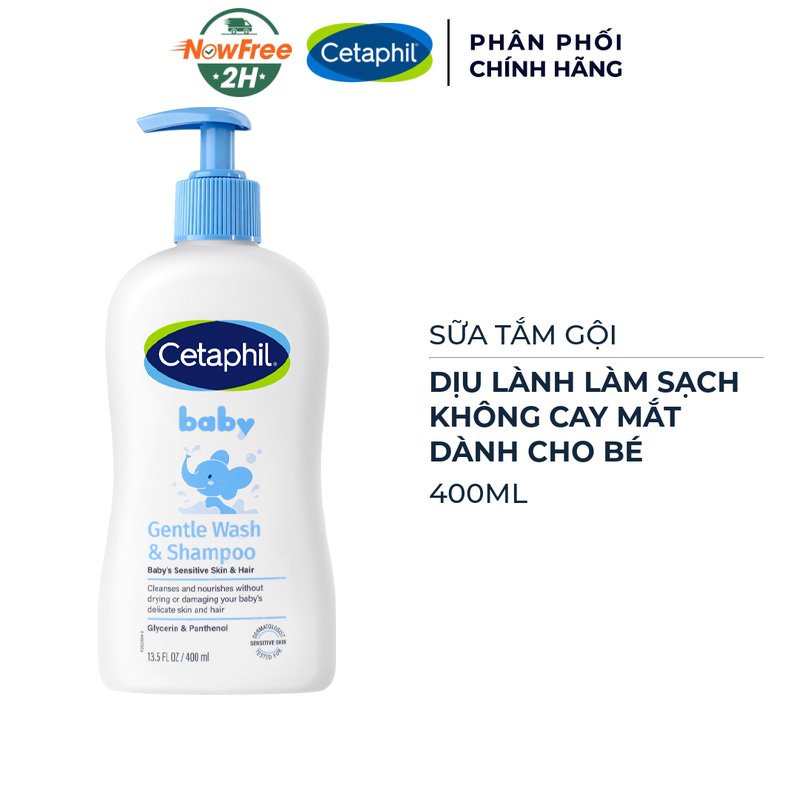 Sữa Tắm Gội Cetaphil Dịu Lành Cho Bé 400ml