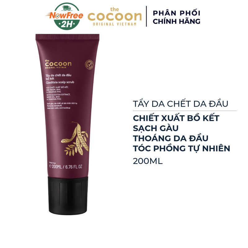 Tẩy Da Chết Da Đầu Cocoon Chiết Xuất Bồ Kết 200ml