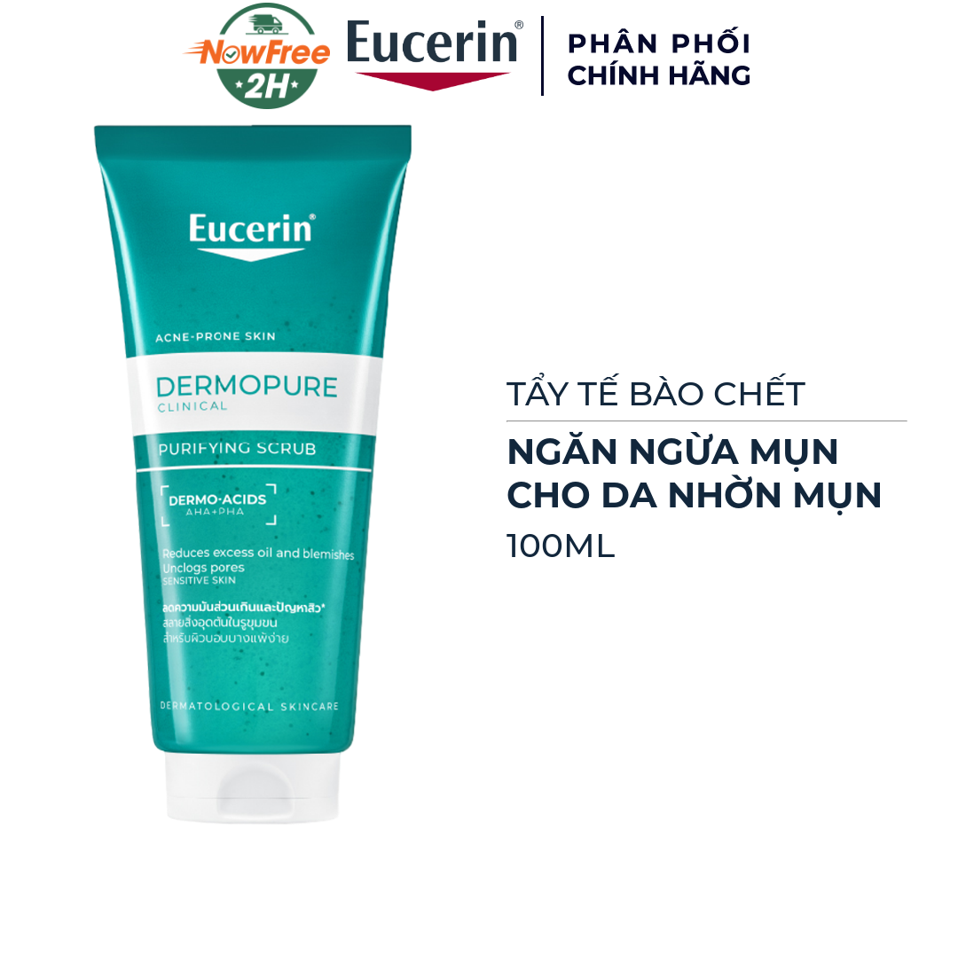 Tẩy Tế Bào Chết Eucerin Dành Cho Da Nhờn Mụn 100ml
