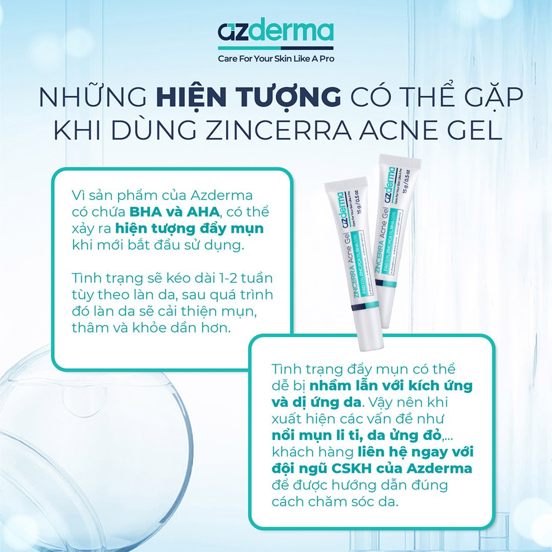 Gel Dưỡng Azderma Hỗ Trợ Giảm Mụn, Mờ Thâm 15g
