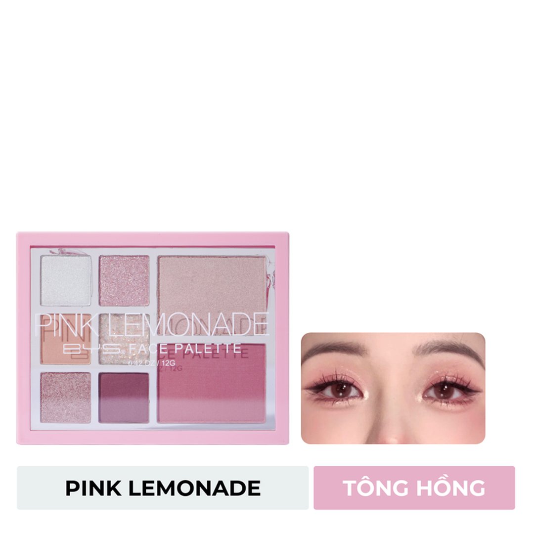 Bảng Phấn Má & Mắt BYS Đa Năng 8 Màu Pink Lemonade 12g