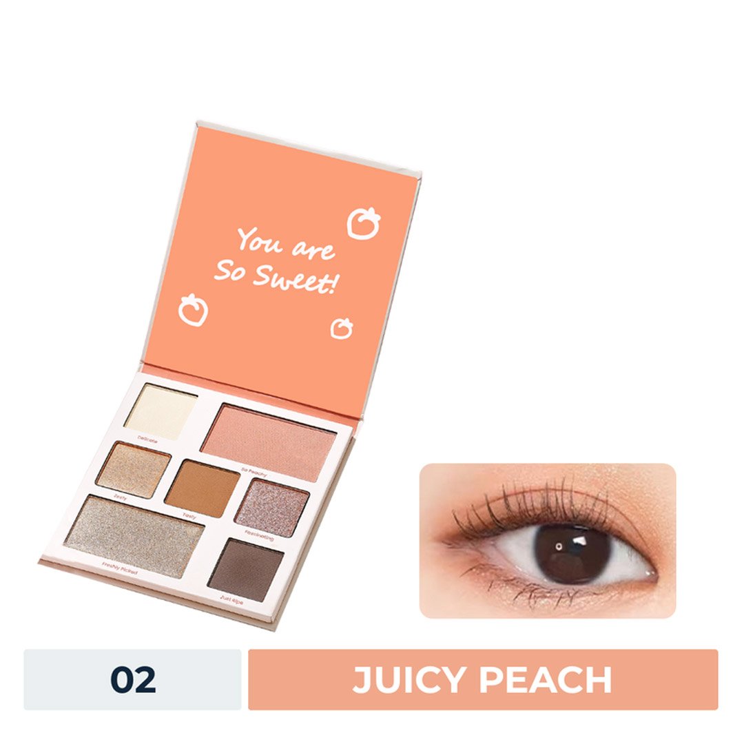 Bảng Phấn Mắt & Mặt Silkygirl 02 Juicy Peach 12.6g