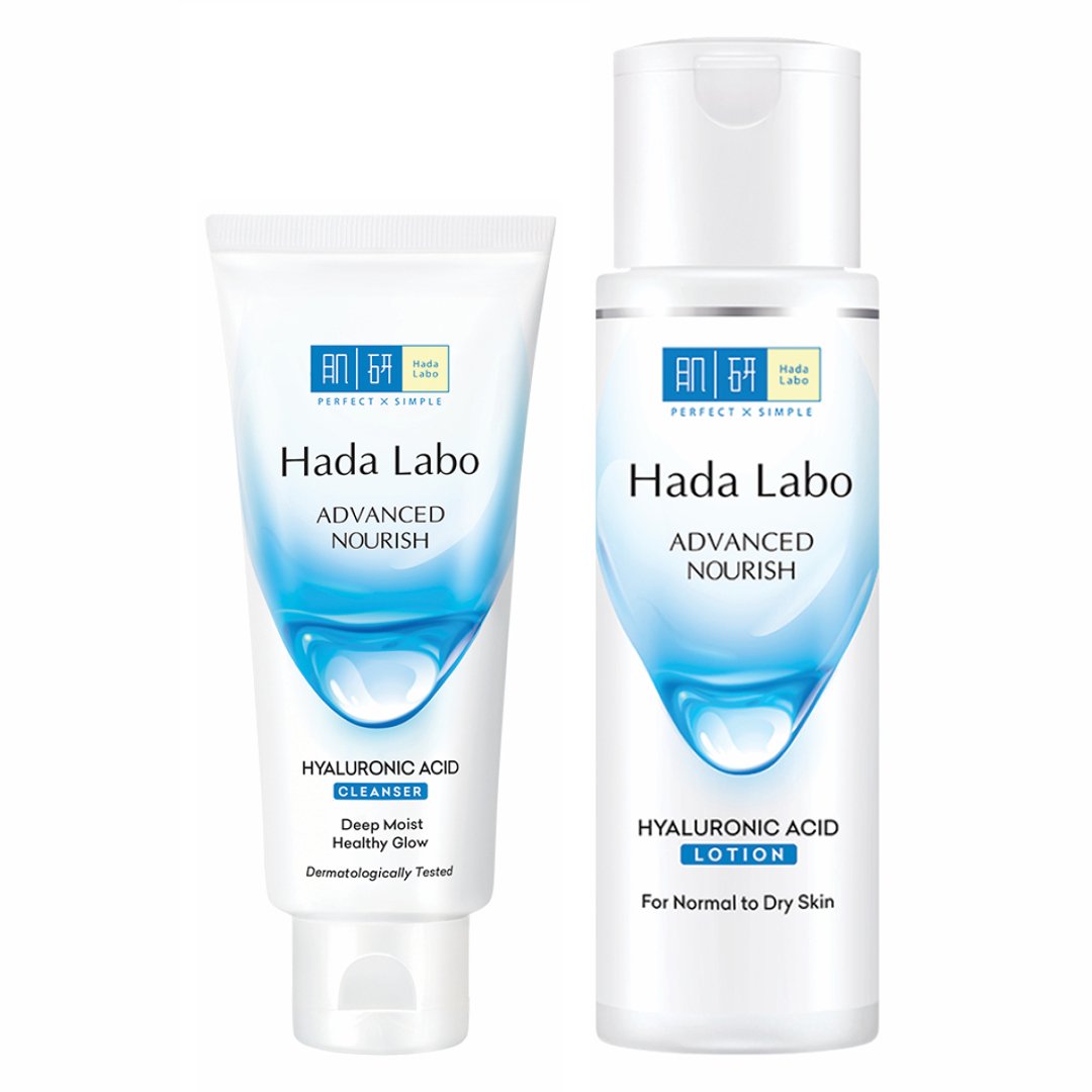 Combo Hada Labo Kem Rửa Mặt & Lotion Dưỡng Ẩm Da Thường