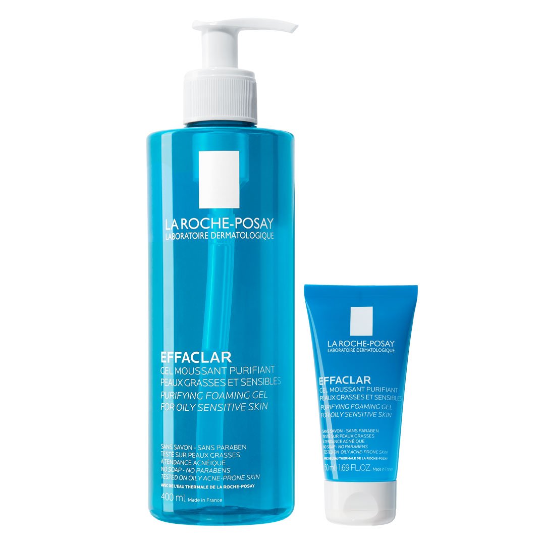 Combo La Roche-Posay Gel Rửa Mặt Da Dầu, Nhạy Cảm