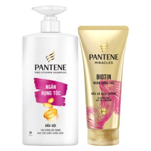 Bộ Gội Xả Pantene Ngăn Rụng Tóc (Dầu Gội 650ml + Dầu Xả Siêu Dưỡng 300ml)