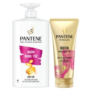 Bộ Gội Xả Pantene Ngăn Rụng Tóc (Dầu Gội 900ml + Dầu Xả Siêu Dưỡng 300ml)