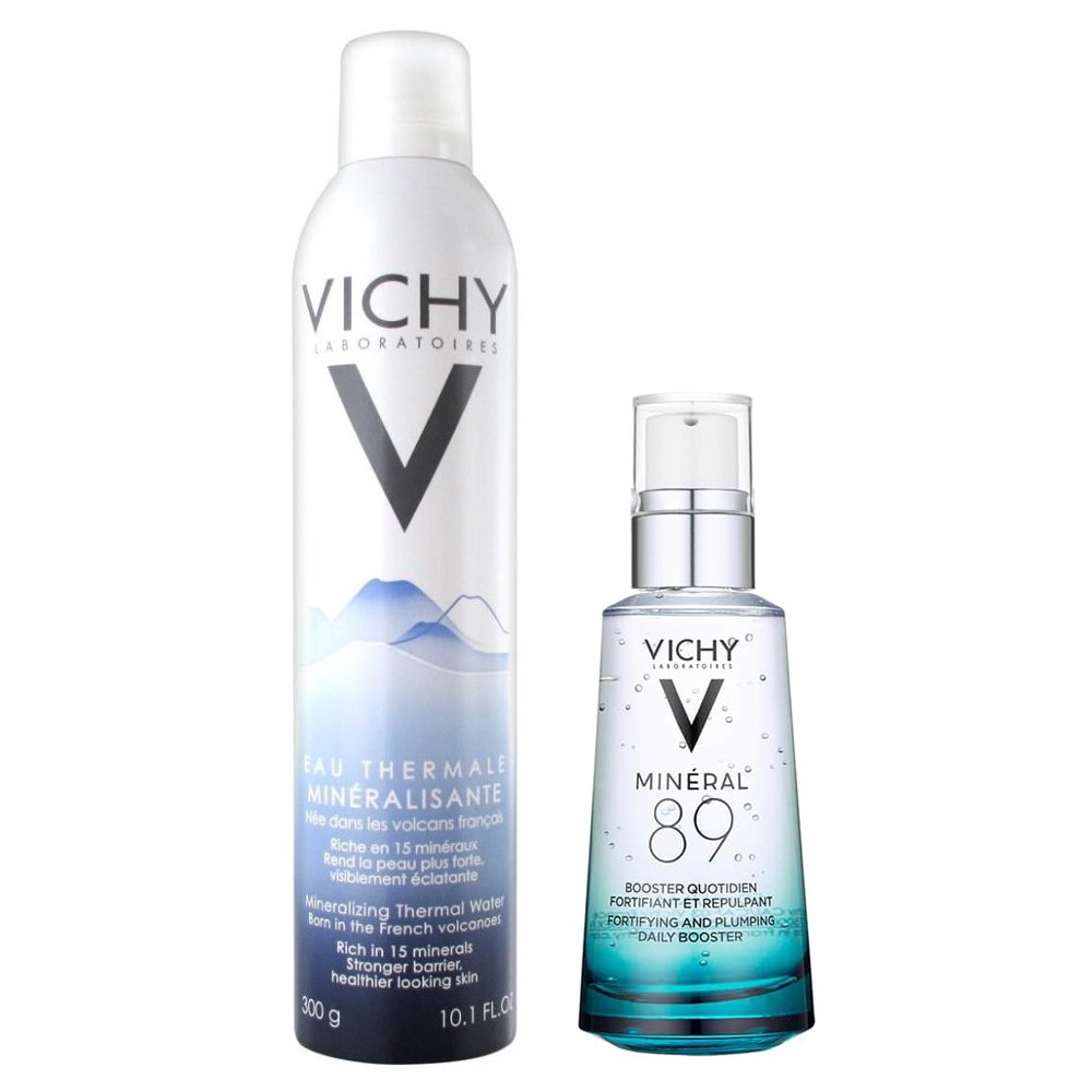 Combo Vichy Serum 89 Khoáng Chất Phục Hồi Chuyên Sâu 50ml + Xịt Khoáng Dịu Da 300ml