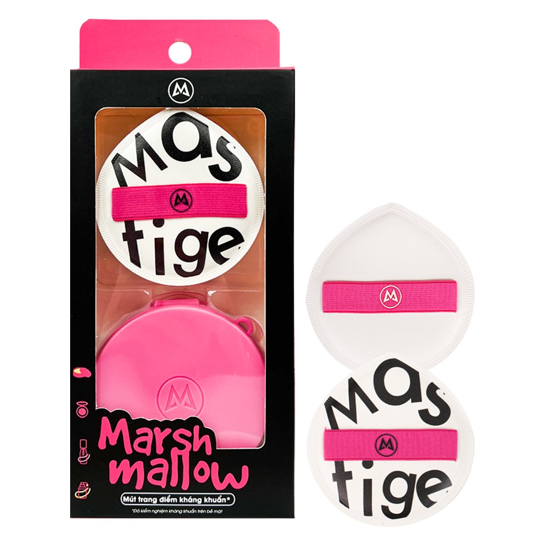 Bộ 2 Mút Tán Nền Kháng Khuẩn Mastige Marshmallow Mềm Mịn