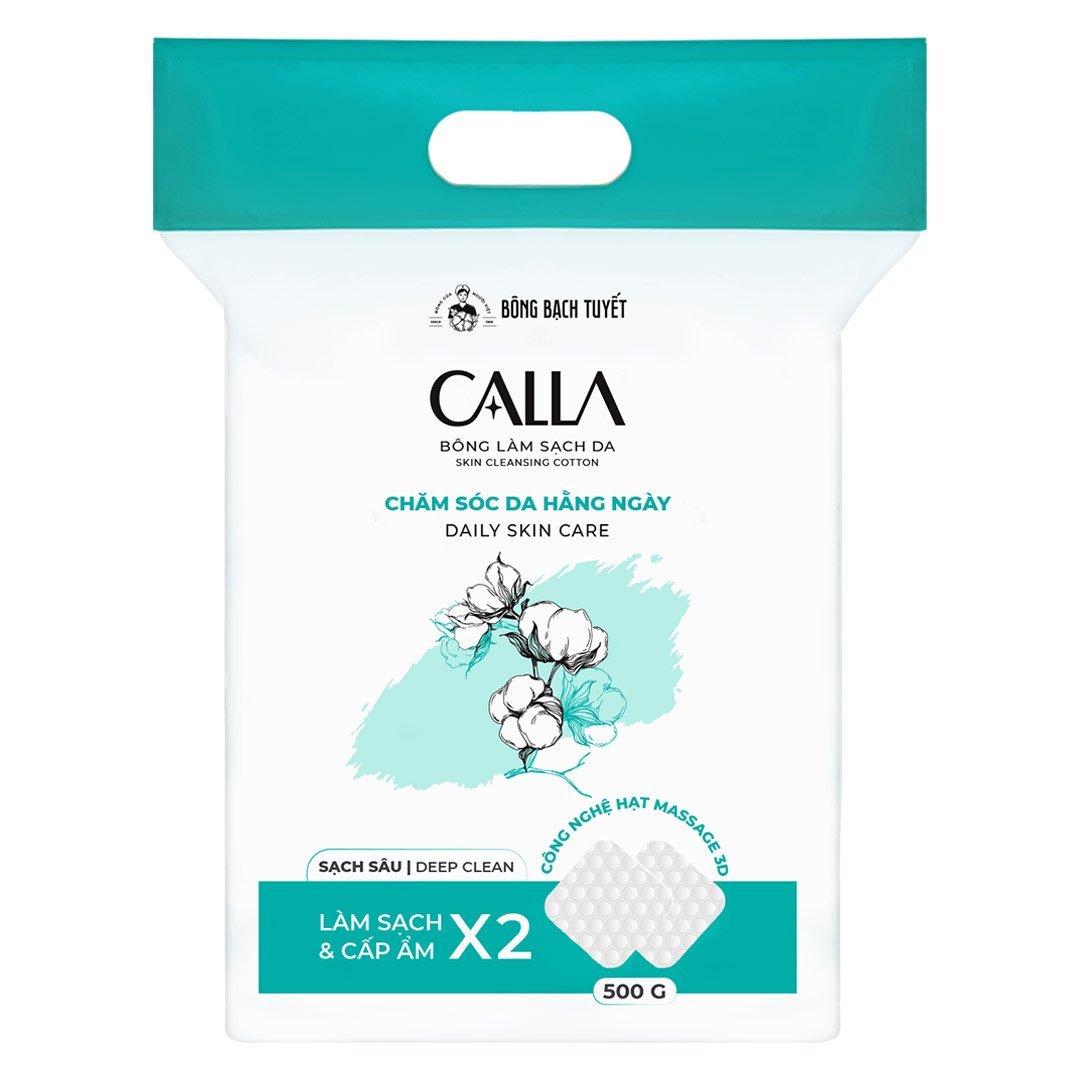 Bông Tẩy Trang Bông Bạch Tuyết Calla Giúp Sạch Sâu Túi 500g