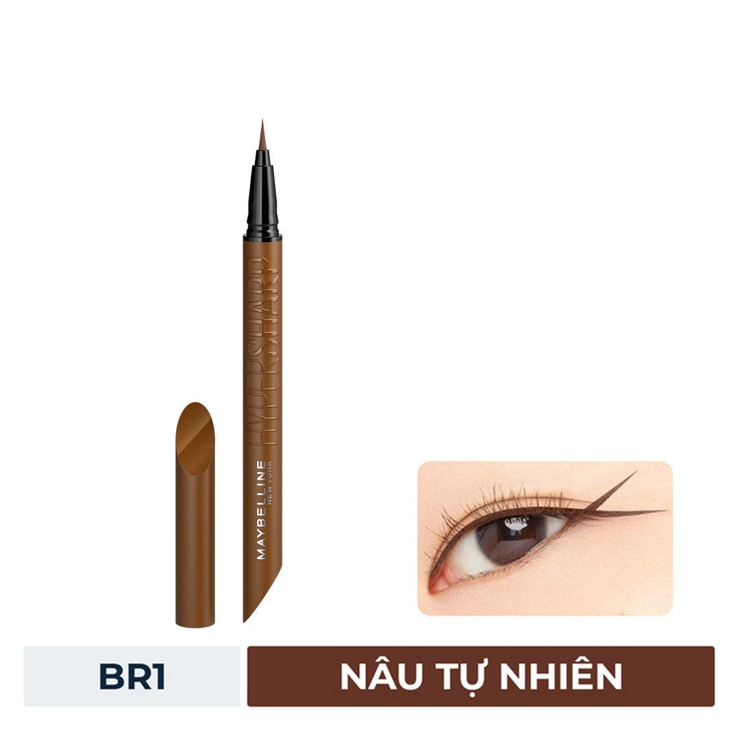Bút Kẻ Mắt Nước Maybelline Sắc Mảnh BR1 Nâu Tự Nhiên 0.4g