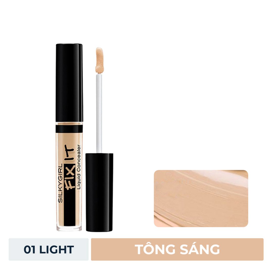 Kem Che Khuyết Điểm Silkygirl 01 Light Tông Sáng 2ml