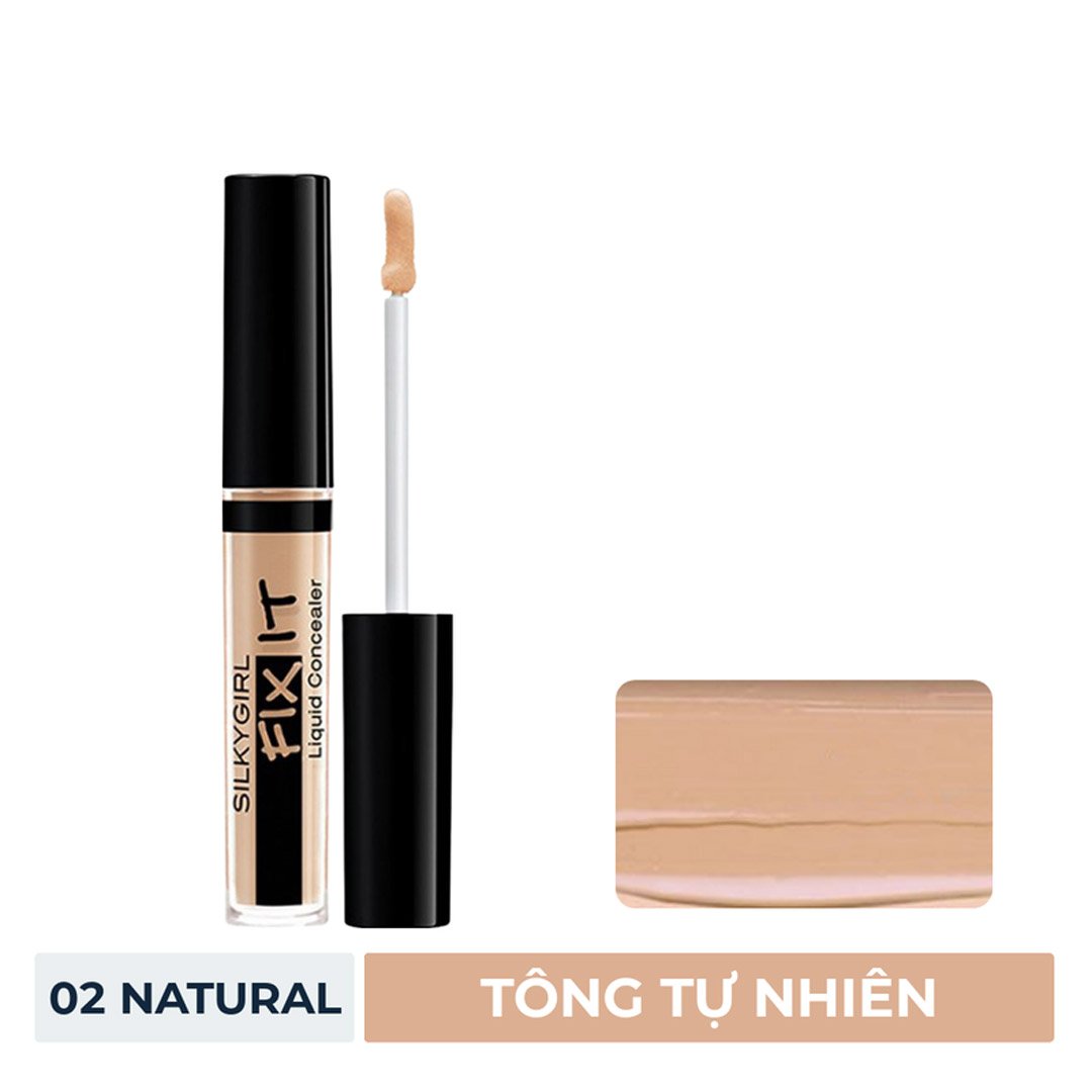 Kem Che Khuyết Điểm Silkygirl 02 Natural Tông Tự Nhiên 2ml