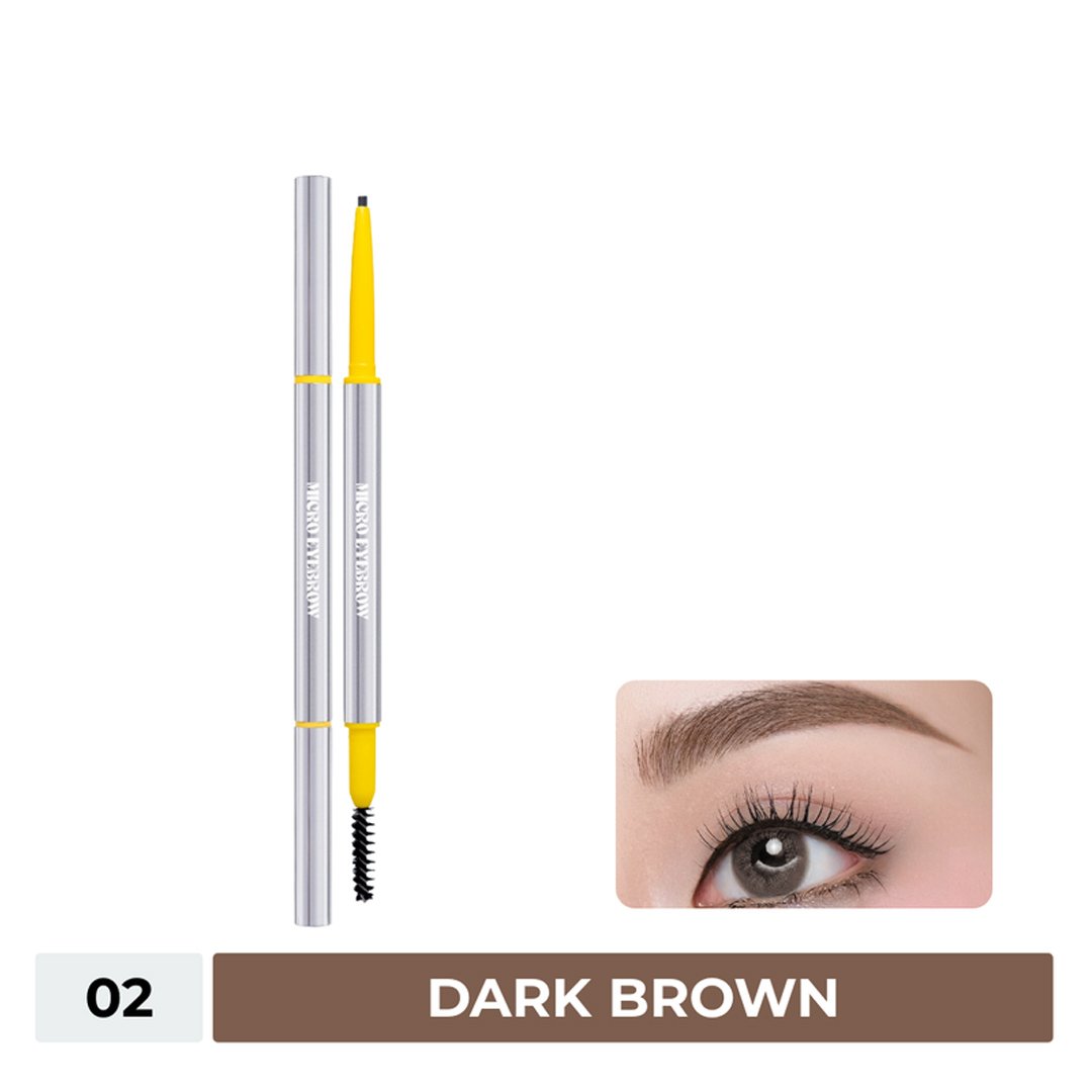 Chì Kẻ Mày Lemonade Siêu Mảnh Lâu Trôi 02 Dark Brown 0.1g