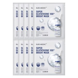 Combo 10 Mặt Nạ Sur.Medic+ Tinh Chất Glutathione Làm Sáng Da 30g